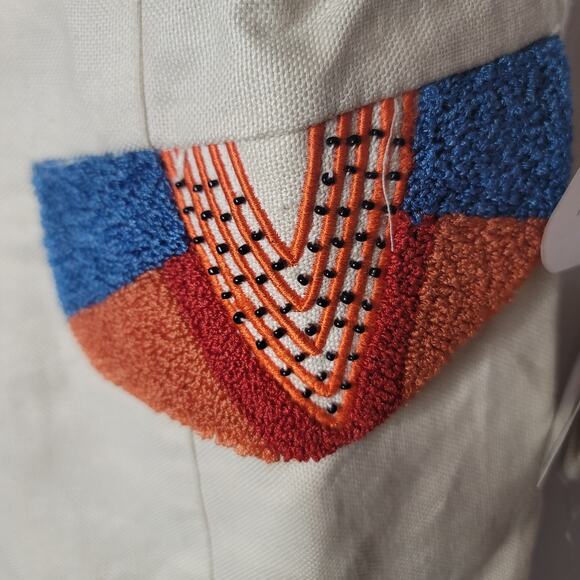 Premiere Designer 2 Pc. vintage Pant Jacket Suit Vintage LINEN Size 10 Cream - Picture 12 of 13